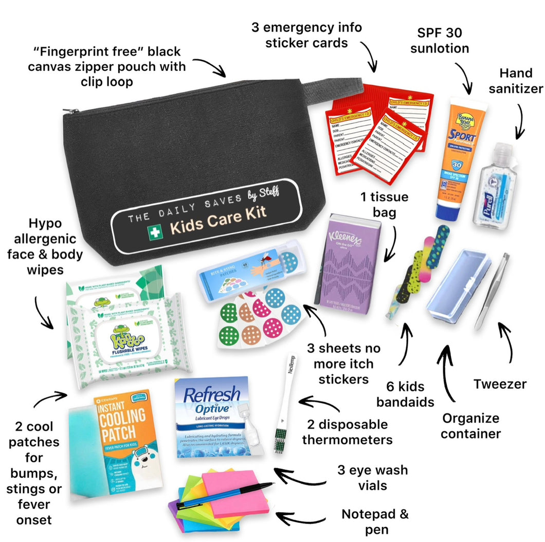 Kids First Aid Care Kit Go Bag