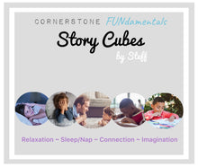 Load image into Gallery viewer, Bedtime & Imagination Story Cubes & Calming Essential Oil Pillow & Room Spray