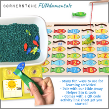 Load image into Gallery viewer, Childrens Learning Alphabet, Number, Color Fishing Game

