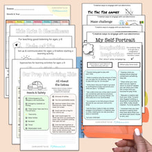 Load image into Gallery viewer, Daily Saves Parent Notebook, Kids Care Kit Go Bag & Bedtime Story Cubes | Extra Care Bundle of 3