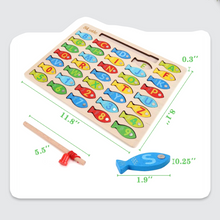 Load image into Gallery viewer, Childrens Learning Alphabet, Number, Color Fishing Game