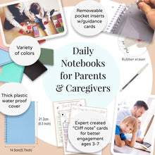 Load image into Gallery viewer, Parent &amp; Caregiver Notebook &amp; 16 Guidance Cards | “The Daily Saves” Notebook
