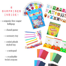 Load image into Gallery viewer, Clip on waist bag with essentials and toys for kids, toddlers and children | Pink Unicorn Stocket Pocket