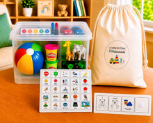 Load image into Gallery viewer, Hide Away Helper™ Guided Play System +
Parent Play Book
Purposeful Play Activities for
Communication, Language Development, Early Learning &amp; Social Connection | 30+
Reusable Activities
